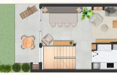 Casa em condomínio fechado com 3 quartos à venda na rua aldrovando leão, 117, vila jardim, porto alegre, 211 m2 por r$ 1.350.000