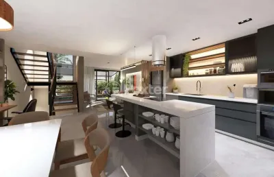 Casa em condomínio fechado com 3 quartos à venda na rua aldrovando leão, 117, vila jardim, porto alegre, 251 m2 por r$ 1.350.000