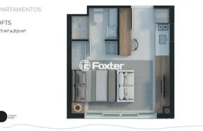 Loft com 1 quarto à venda na rua almirante tamandaré, 150, floresta, porto alegre, 23 m2 por r$ 379.000