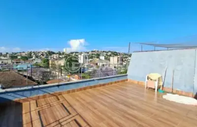 Cobertura com 2 quartos à venda na travessa viamão, 139, medianeira, porto alegre, 124 m2 por r$ 340.000