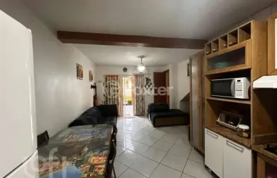 Casa em condomínio fechado com 2 quartos à venda na rua adolfo lutz, 212, canudos, novo hamburgo, 85 m2 por r$ 290.000