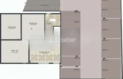 Kitnet / stúdio à venda na rua fernando cortez, 553, cristo redentor, porto alegre, 32 m2 por r$ 389.000