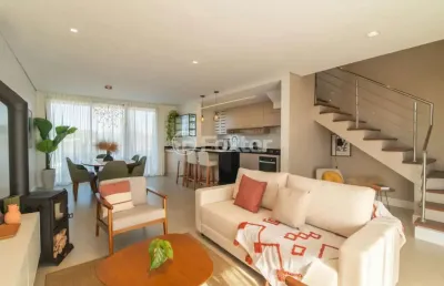 Casa em condomínio fechado com 3 quartos à venda na rua otávio schemes, 2200, santa cruz, gravataí, 146 m2 por r$ 949.600