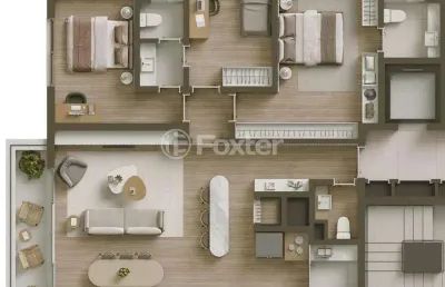 Apartamento com 3 quartos à venda na rua coronel paulino teixeira, 85, rio branco, porto alegre, 123 m2 por r$ 1.623.000