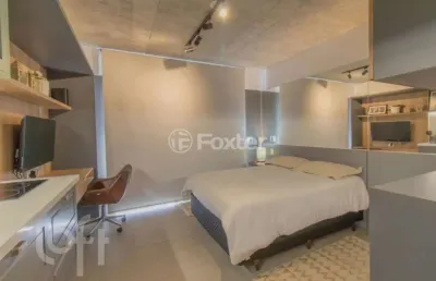Kitnet / stúdio à venda na rua josé de alencar, 1068, menino deus, porto alegre, 27 m2 por r$ 389.000