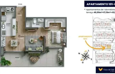 Apartamento com 2 quartos à venda na avenida primeiro de maio, 1700, várzea grande, gramado, 62 m2 por r$ 594.150