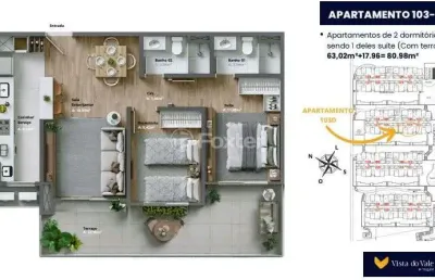 Apartamento com 2 quartos à venda na avenida primeiro de maio, 1700, várzea grande, gramado, 80 m2 por r$ 721.650