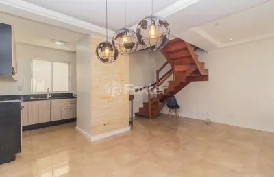 Casa em condomínio fechado com 3 quartos à venda na avenida joão ferreira jardim, 140, parque santa fé, porto alegre, 75 m2 por r$ 430.000