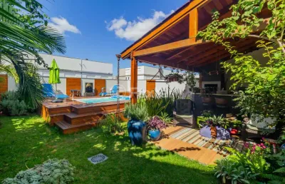 Casa em condomínio fechado com 3 quartos à venda na rua chácara das nascentes, 216, lomba do pinheiro, porto alegre, 99 m2 por r$ 870.000