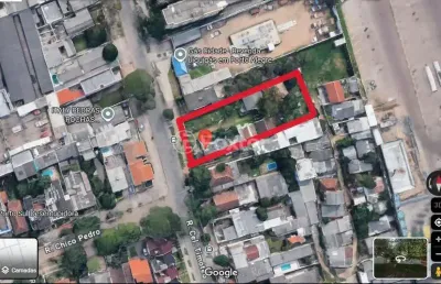 Terreno à venda na rua coronel timóteo, 175, camaquã, porto alegre, 1355 m2 por r$ 1.350.000