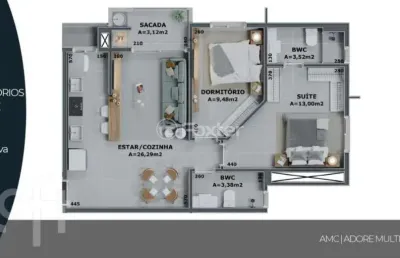 Apartamento com 2 quartos à venda na rua leonel pereira, 715, cachoeira do bom jesus, florianópolis, 67 m2 por r$ 825.000
