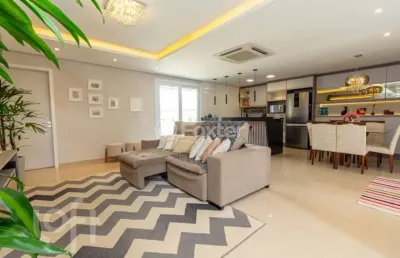 Casa em condomínio fechado com 3 quartos à venda na rua das cerejeiras, 43, parque da matriz, gravataí, 165 m2 por r$ 1.090.000
