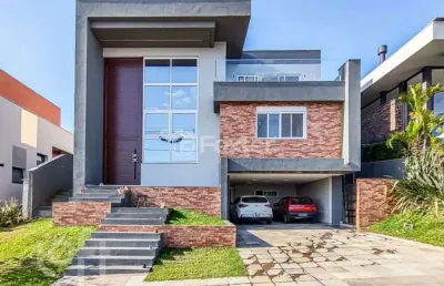 Casa em condomínio fechado com 3 quartos à venda na estrada das três meninas, 1501, vila nova, porto alegre, 287 m2 por r$ 2.800.000