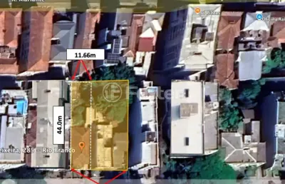 Terreno à venda na rua coronel paulino teixeira, 285, rio branco, porto alegre, 513 m2 por r$ 1.540.000