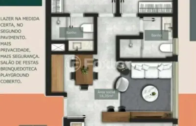 Apartamento com 2 quartos à venda na rua fernando cortez, 222, cristo redentor, porto alegre, 62 m2 por r$ 669.000