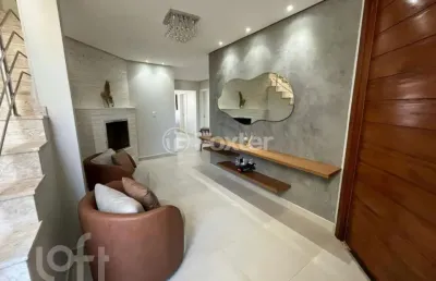 Casa em condomínio fechado com 5 quartos à venda na rua dom joão becker, 1836, fátima, canoas, 201 m2 por r$ 1.100.000