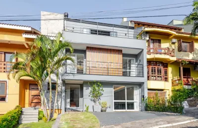 Casa em condomínio fechado com 3 quartos à venda na rua adriano pereira da silva, 311, vila nova, porto alegre, 333 m2 por r$ 1.400.000