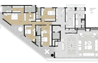 Apartamento com 2 quartos à venda na avenida doutor nilo peçanha, 2825, chácara das pedras, porto alegre, 283 m2 por r$ 6.400.000