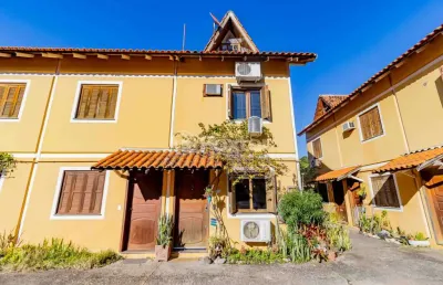 Casa em condomínio fechado com 3 quartos à venda na estrada campo novo, 361, ipanema, porto alegre, 90 m2 por r$ 318.000