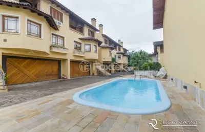 Casa em condomínio fechado com 3 quartos à venda na rua landel de moura, 999, tristeza, porto alegre, 235 m2 por r$ 1.390.000