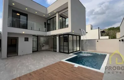 Casa em condomínio fechado com 3 quartos à venda na avenida resedá, 1, jardim residencial alto de itaici, indaiatuba por r$ 2.200.000