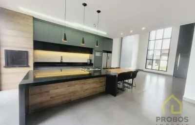 Casa em condomínio fechado com 3 quartos à venda na estrada velha indaiatuba - campinas, 1, caldeira, indaiatuba, 196 m2 por r$ 1.650.000