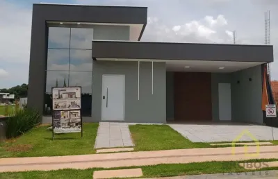 Belíssima casa térrea com 3 quartos, no condomínio london park em indaiatuba.