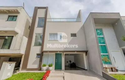 Casa em condomínio fechado com 5 quartos à venda na rua major saul de carvalho chaves, 515 12, santa cândida, curitiba por r$ 1.499.900