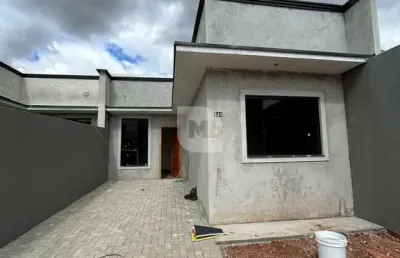 Casa com 2 quartos à venda na rua arthur hasselmann, 185, fazenda velha, araucária por r$ 405.000