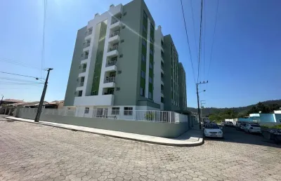 Apartamento semi mobiliado de 2 quartos e sacada com churrasqueira em biguaçu - sc