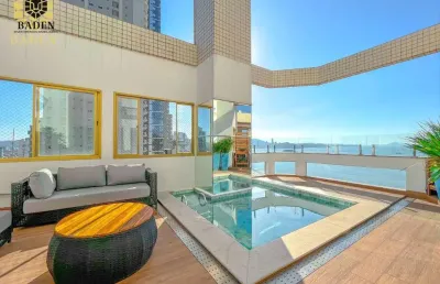 Cobertura triplex / frente mar / 4 suítes / balneário camboriú-sc