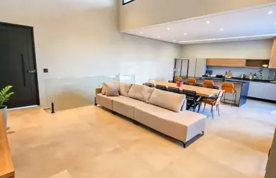 Casa mobiliada com 3 suítes à venda condomínio residencial sun lake - sorocaba