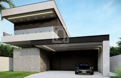 Casa nova à venda com 3 suítes e escritório no alphaville castello em itú, sp