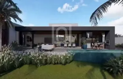 Casa projeto moderno à venda no condomínio alphaville nova esplanada em votorantim- sp