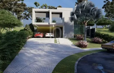 Casa sobrado nova com 4 suites no condomínio alphaville nova esplanada 3 votorantim