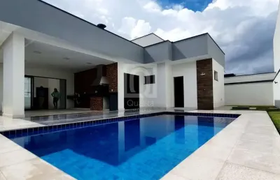 Casa sobrado á venda no condomínio alphaville nova esplanada 3