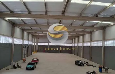 Galpão novo, 3116m² ac., terreno 4.000m², 4 docas, zona indl. em cotia