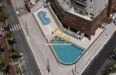 Vista mar prédio frente mar 2 dorm,  r$332 mil de entrada,sacada gourmet ,lazer