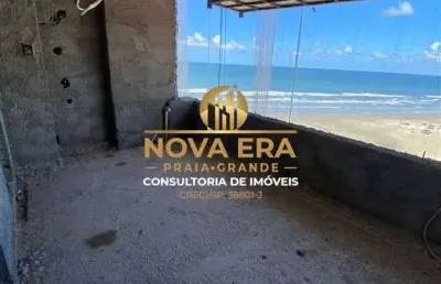 Frente mar! r$ 127 mil de entrada - 2 dorm, 1 suíte c/varanda, lazer completo