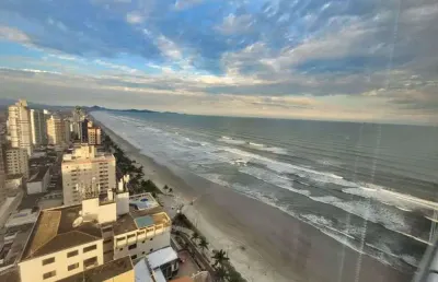 Frente mar! mobiliado 3 suítes 2 vagas sacada gourmet lazer completo- caiçara