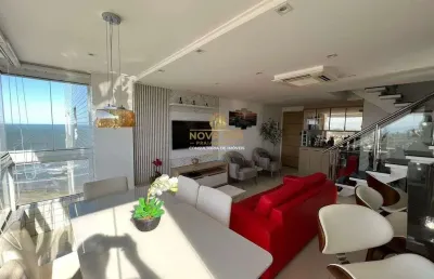 Frente mar - cobertura duplex - 3 suítes c/ ofurô, varanda gourmet, 2 vagas