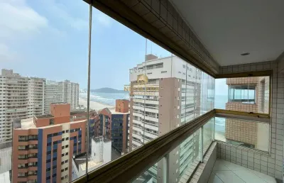 Vista mar com churrasqueira a carvao !! 2 dormitorios 1 suite lazer completo !!!