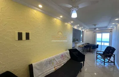 Frente mar, mobiliado, 2 dorm, 1 suíte, 1 vaga, r$ 555 mil à vista