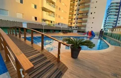 Lazer clube, 2 dorm, 1 suíte, 1 quadra da praia no boqueirão.