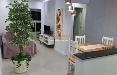 Flórida, vista mar, mobiliado, 2 dorm, 1 suíte, 1 vaga, r$ 590 mil, ac. banco