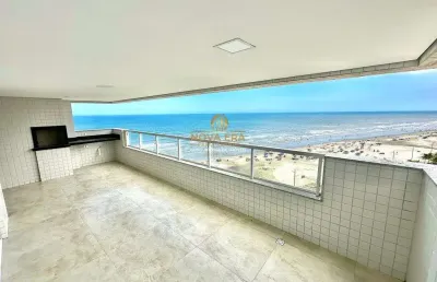 Alto padrão frente mar !! r$ 490 mil de entrada - 3 dormts c/varanda vista mar