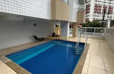 Mobiliado guilhermina locação,sacada gourmet,2dorm,1suite,1vaga,apenas r$3.500