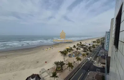 Prédio frente mar 2 dorms 1 suíte - 1 vaga de gar. sacada vista infinita pro mar