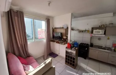 Apartamento padrão 2 dormitórios com suíte mobiliado e desocupado com garagem e elevador