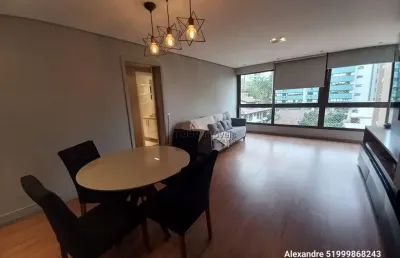 Apartamento padrão 3 dormitórios suíte mobiliado churrasqueira e garagem